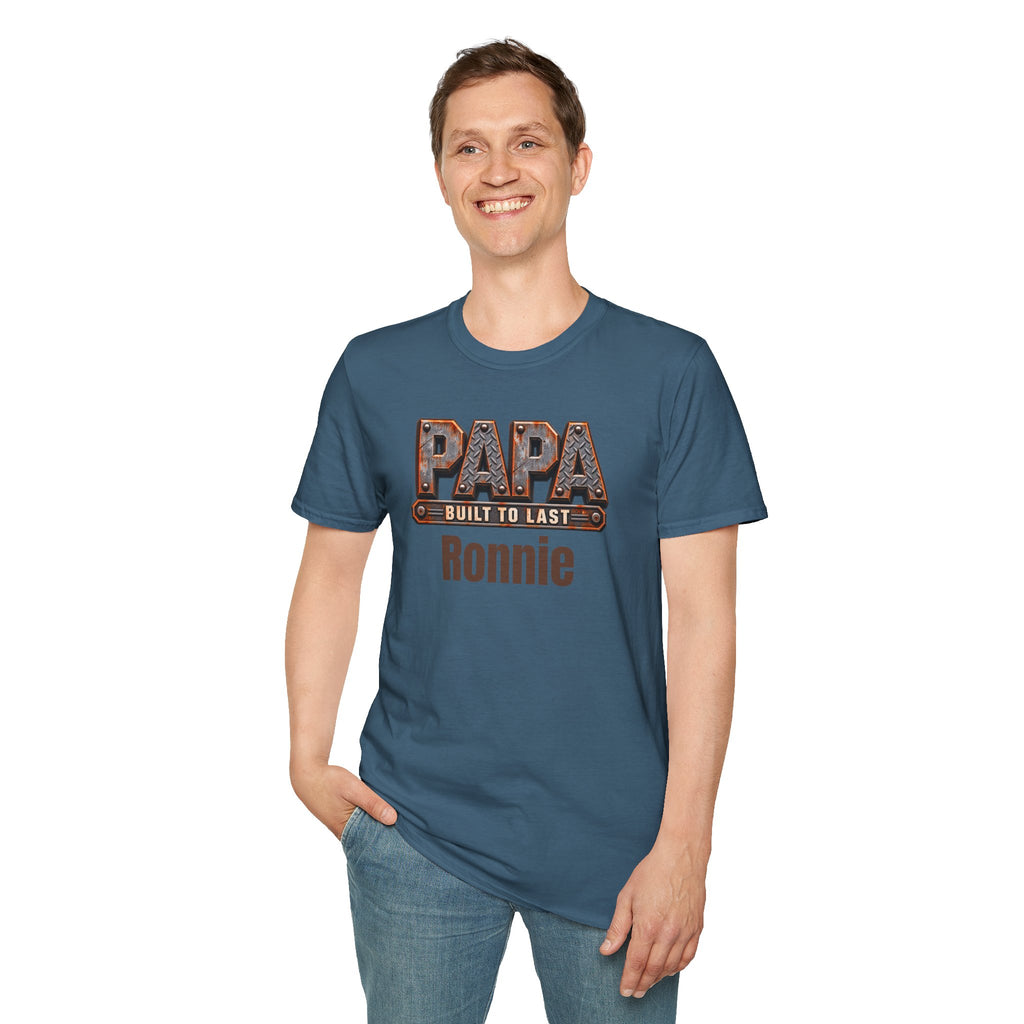 Papa "Built to Last" T-Shirt — Personalise