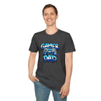 Gamer Dad T-Shirt — Blue Controller T-shirt