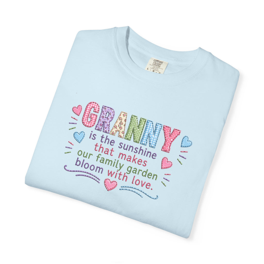 Granny Floral Tee — "Granny is the sunshine that makes our family garden bloom with love"