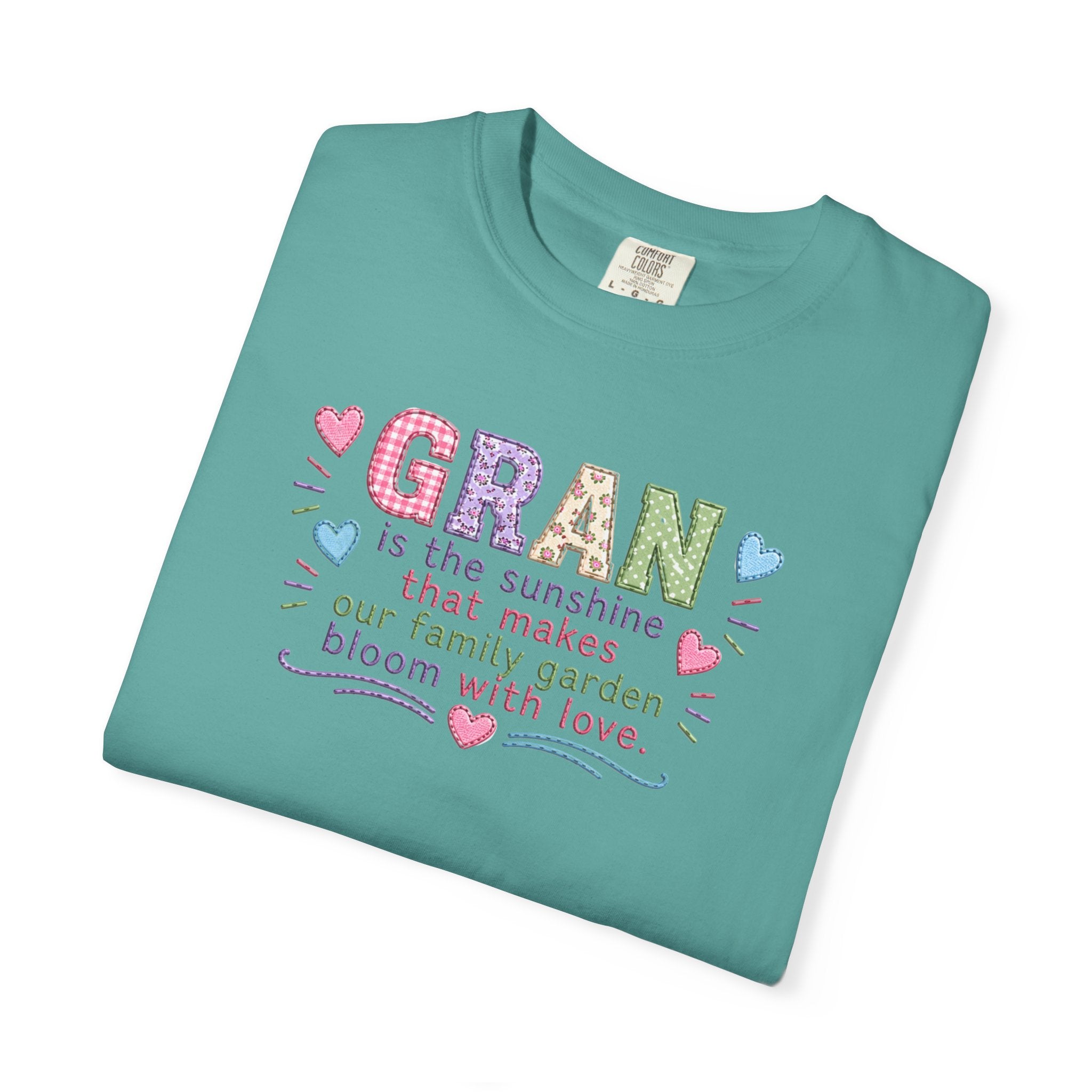 Grandma Floral T-Shirt — "GRAN is the sunshine that makes our family garden bloom with love"