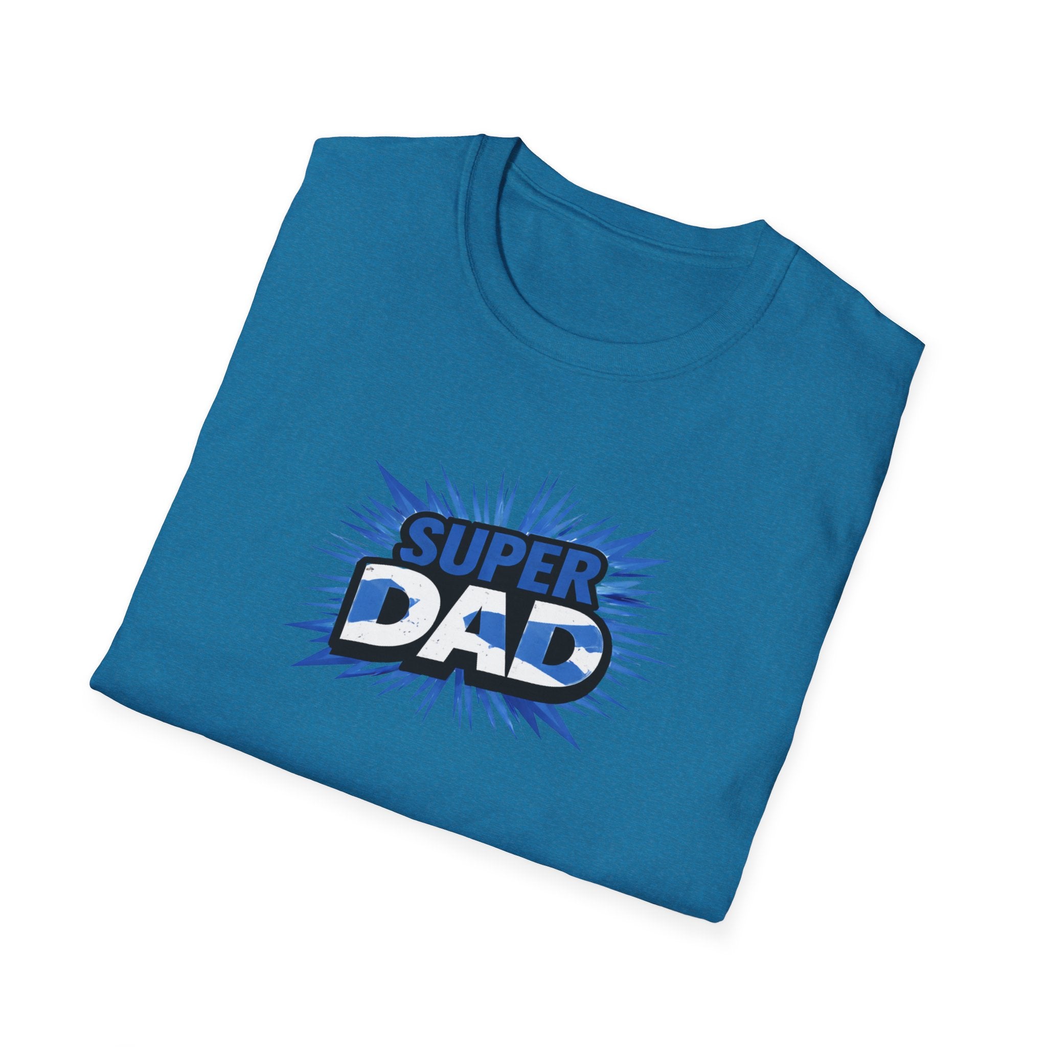 Super Dad T-Shirt — Scotland Flag themed Comic-Style Father's Day Gift