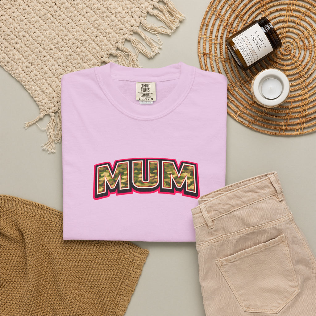 Mum Camo Print Logo T-Shirt