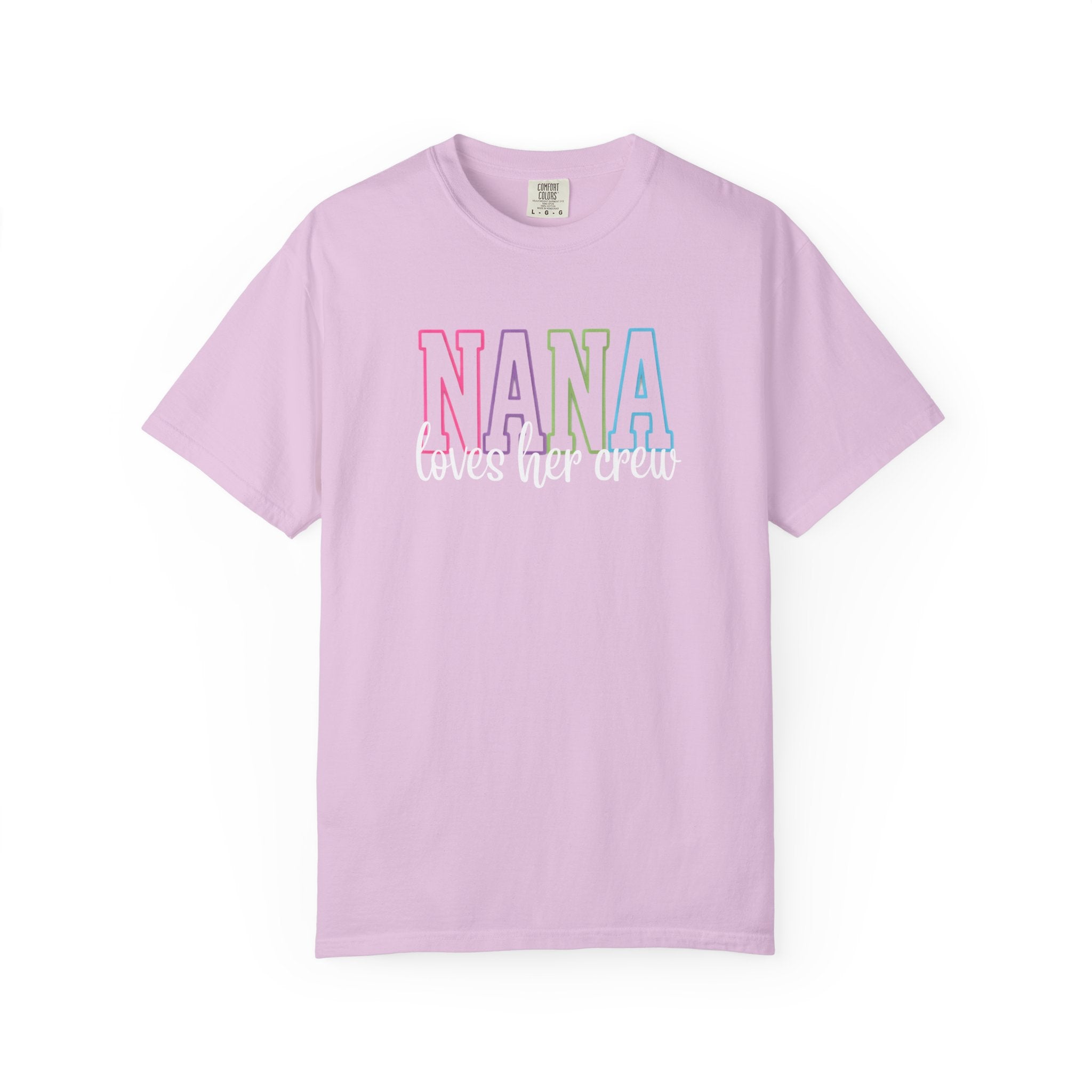 NANA loves her crew T-Shirt — Grandma Matching Family Tee