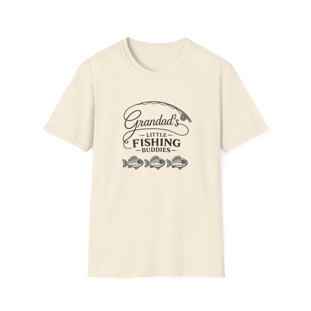 Granddad's Little Fishing Buddies T-Shirt — Grandpa & Kids Fishing Gift