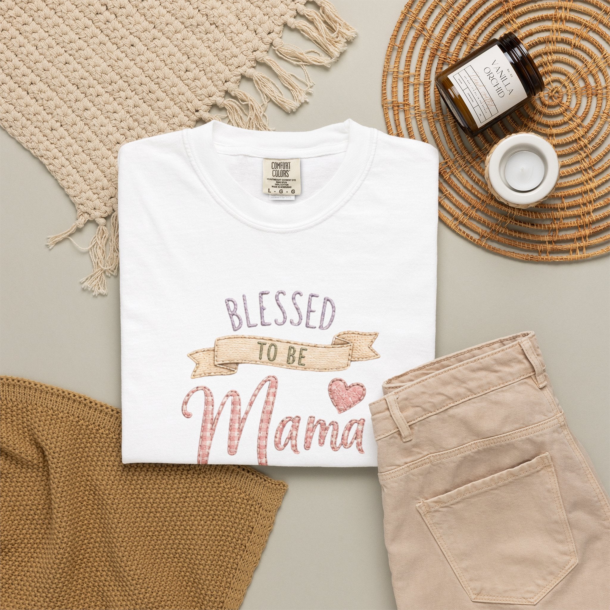 Blessed to Be Mama T-Shirt — Cute Mom Pregnancy Announcement Tee