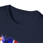 Union Jack Paint Brush UK Flag T-Shirt — British Pride Graphic Tee