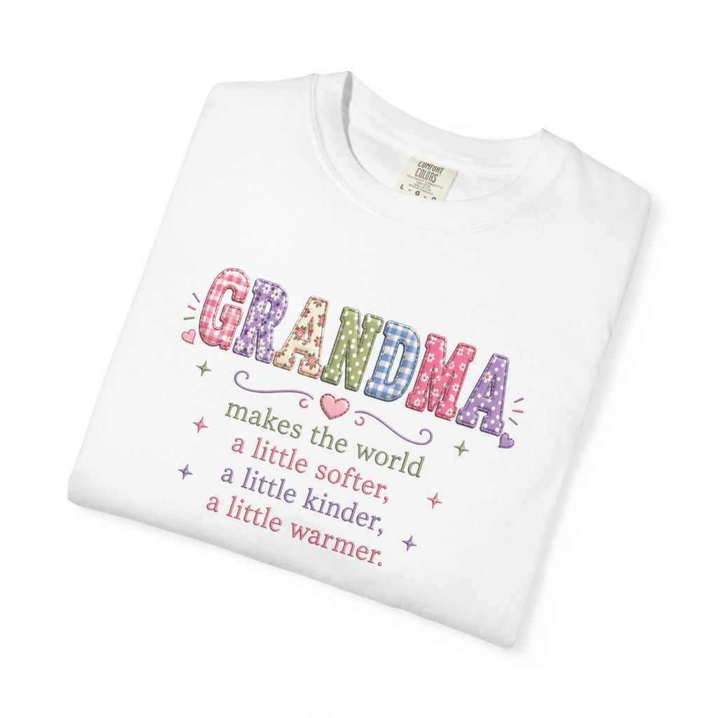 Grandma Floral T-Shirt — "Grandma makes the world a little softer, kinder, warmer"