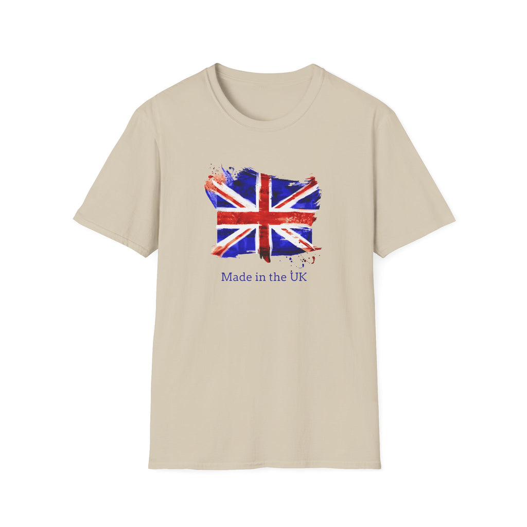 British Flag Watercolor T-Shirt – "Made in the UK" Pride Tee