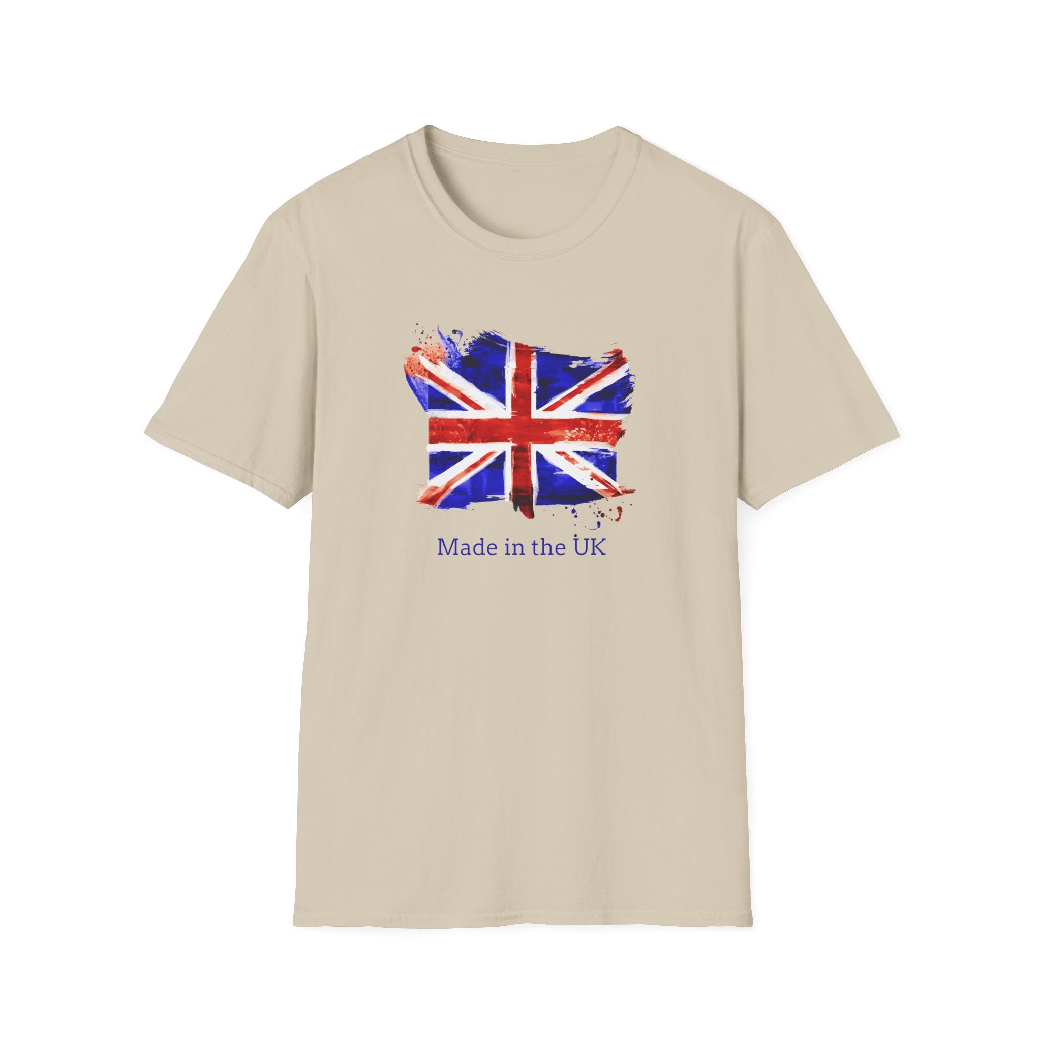 British Flag Watercolor T-Shirt – "Made in the UK" Pride Tee