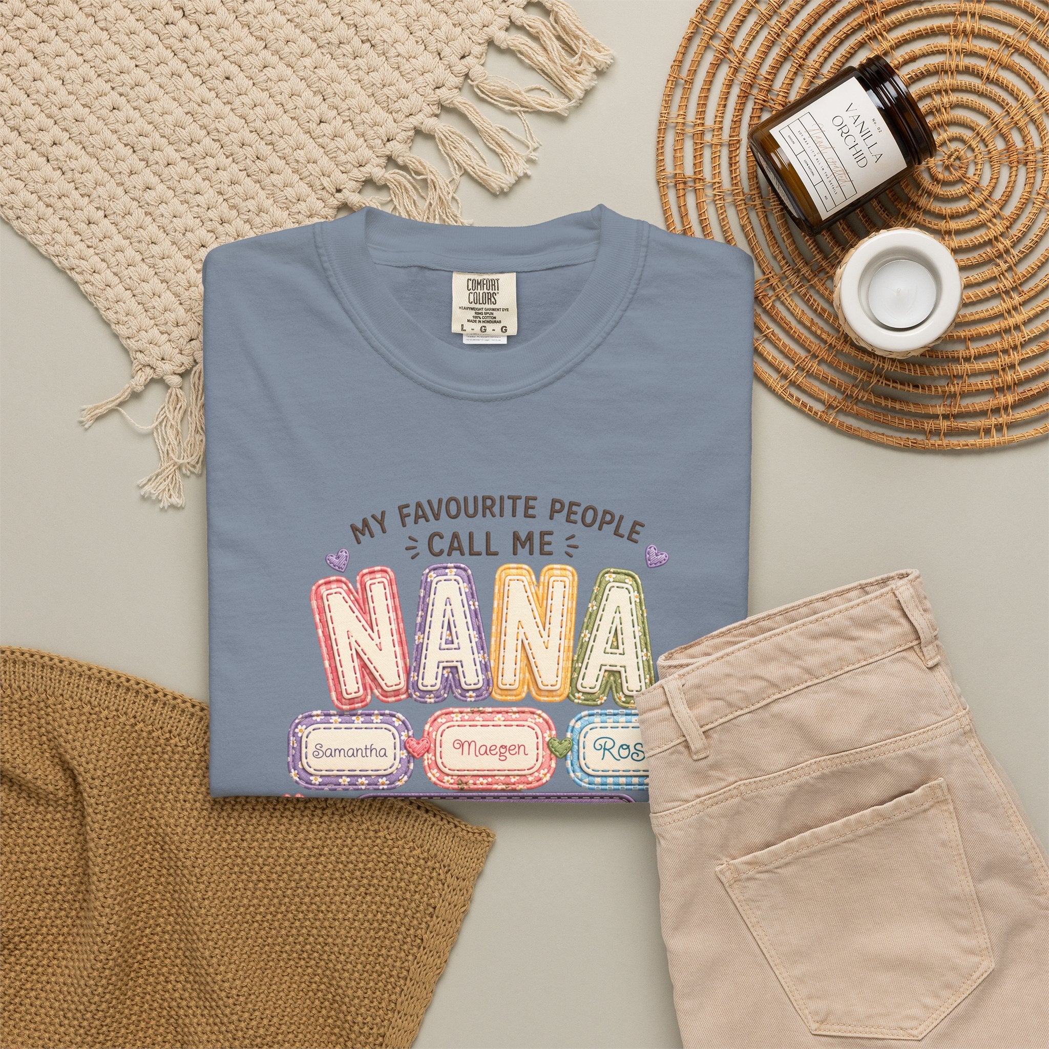Nana T-Shirt — "My Favourite People Call Me Nana" Floral Grandma Gift Tee