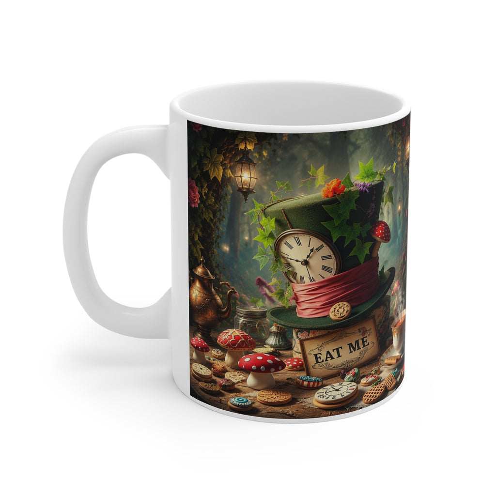 Copy of Fantasy Fairy Tale Mug — Enchanted Garden Alice Illustration 11oz
