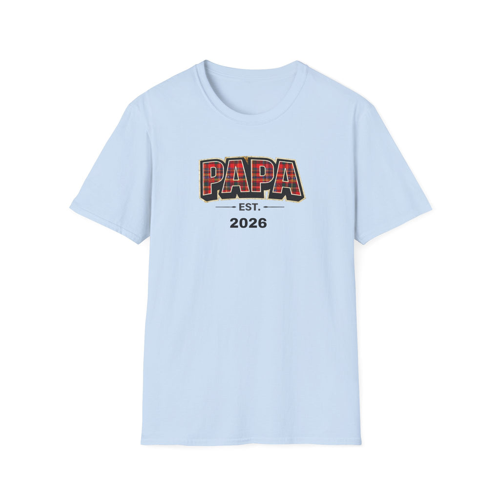 Papa Est. 2026 T-Shirt — New Dad Gift Tee