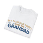 Grandad T-Shirt – “My Favourite People Call Me Grandad” Casual Grandpa Tee