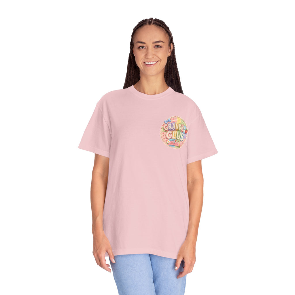 Grandma Club T-Shirt — Retro Floral Graphic