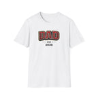 Dad Plaid Design T-Shirt — DAD Est. 2026 New Dad Gift