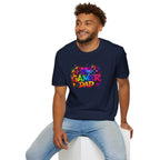 Gamer Dad Colourful Controller Design T-Shirt