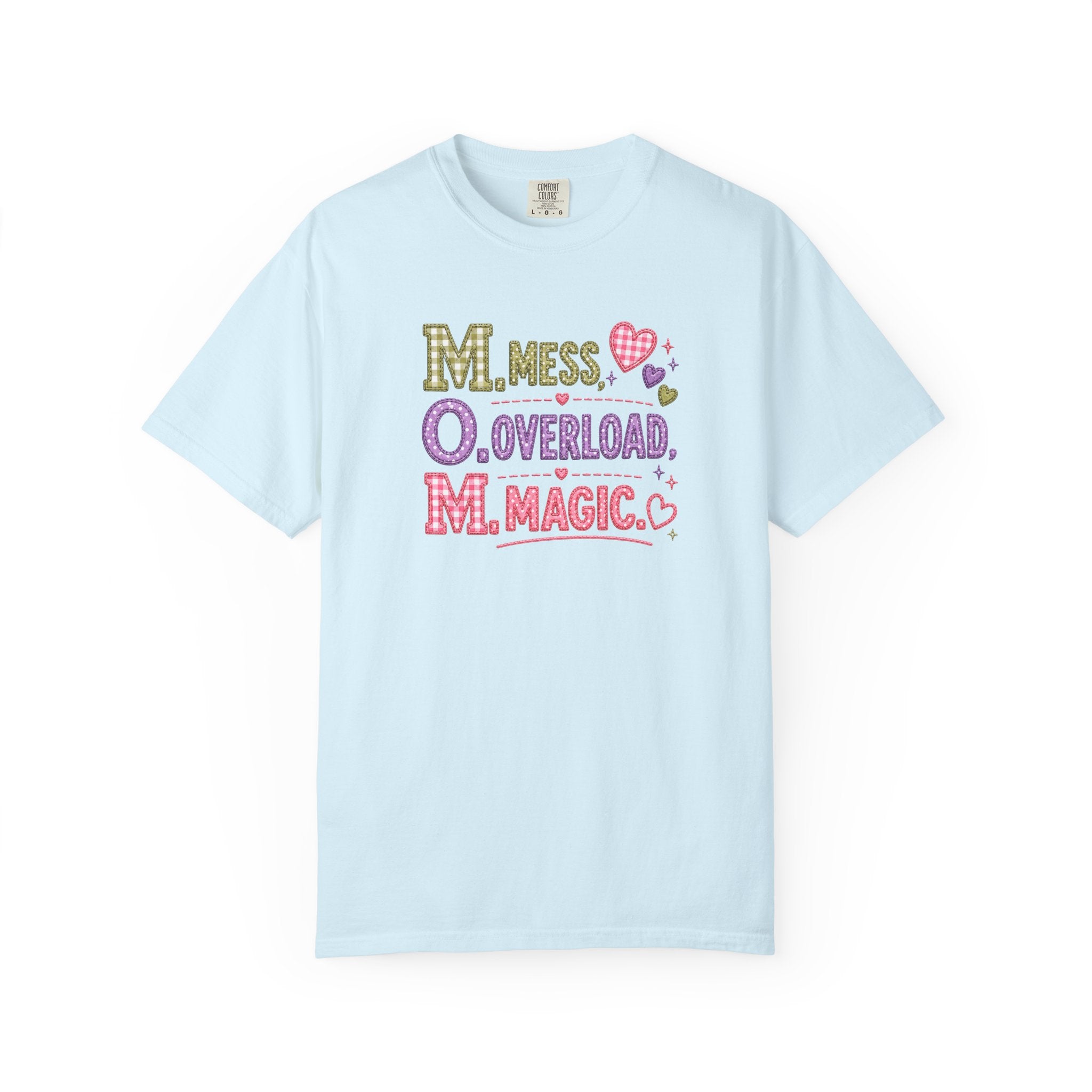 M.O.M. Graphic Tee — "Mess Overload Magic" Cute Mom Shirt
