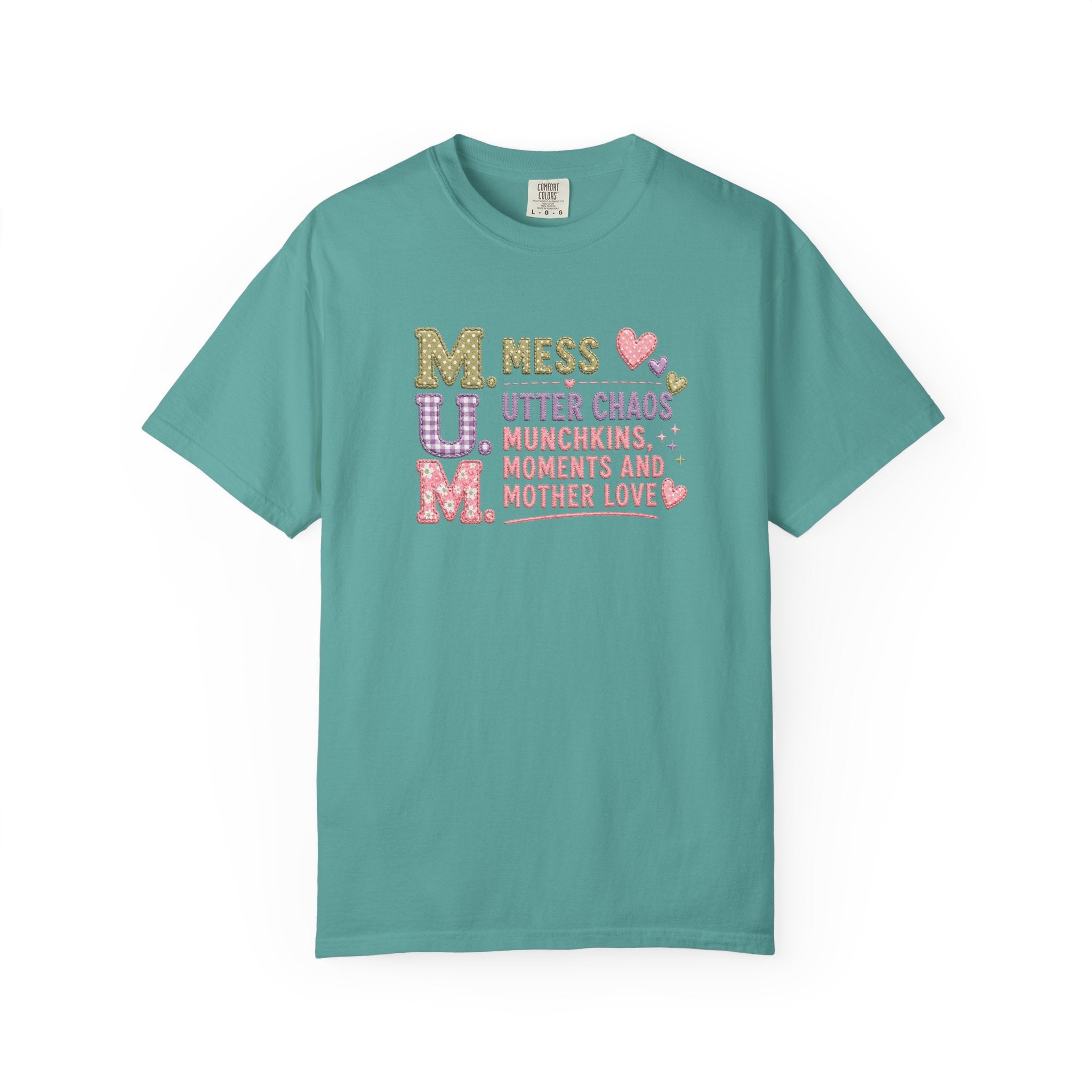 M.U.M. Mom Acronym Graphic Tee — Mess, Utter Chaos, Munchkins & Mother Love T-Shirt