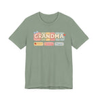Grandma Floral Retro Tee — "Grandma" Names Design (Aileen • Wendy • Peyton)