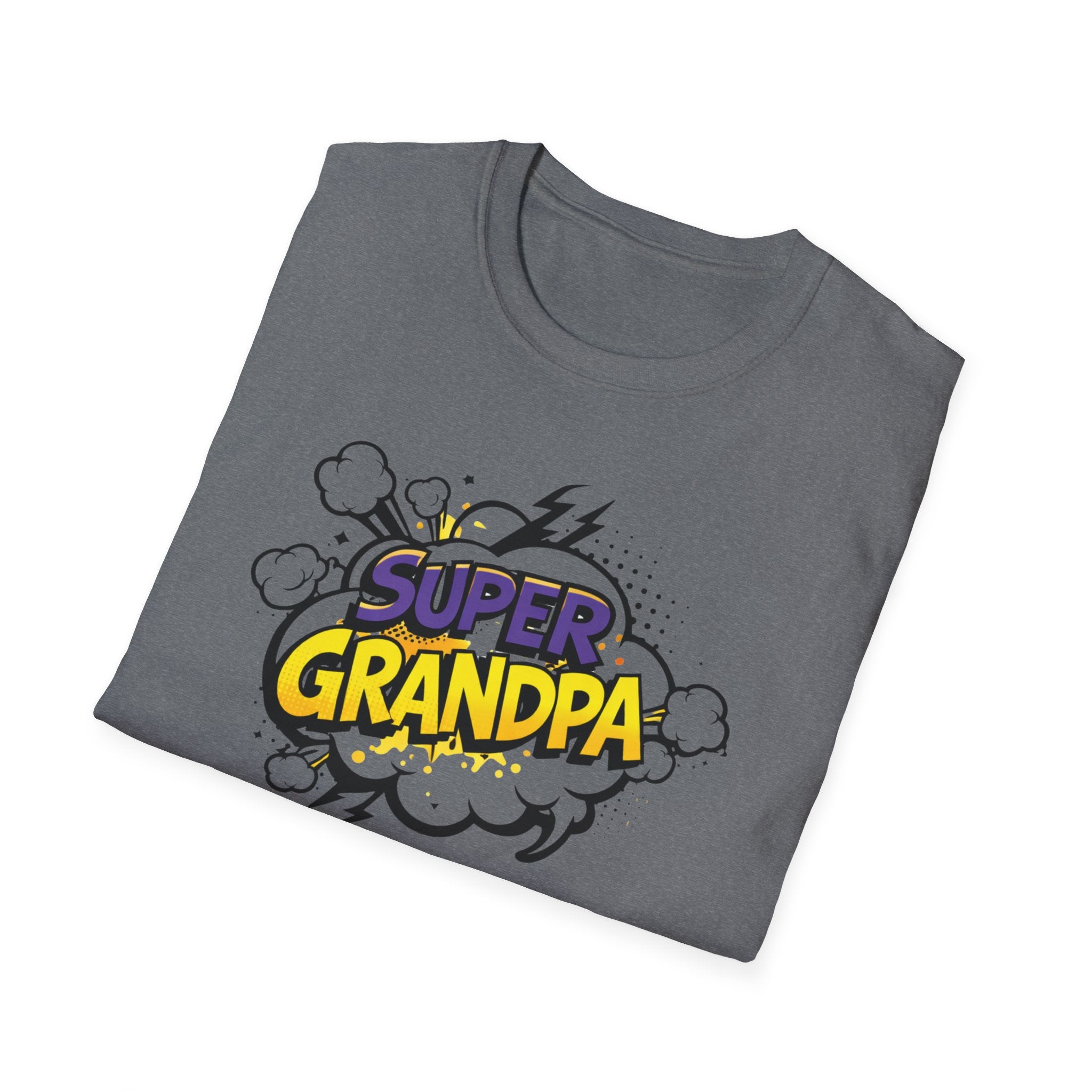 T-Shirt — "Super Grandpa" Comic-Style Graphic | Funny Father's Day Gift