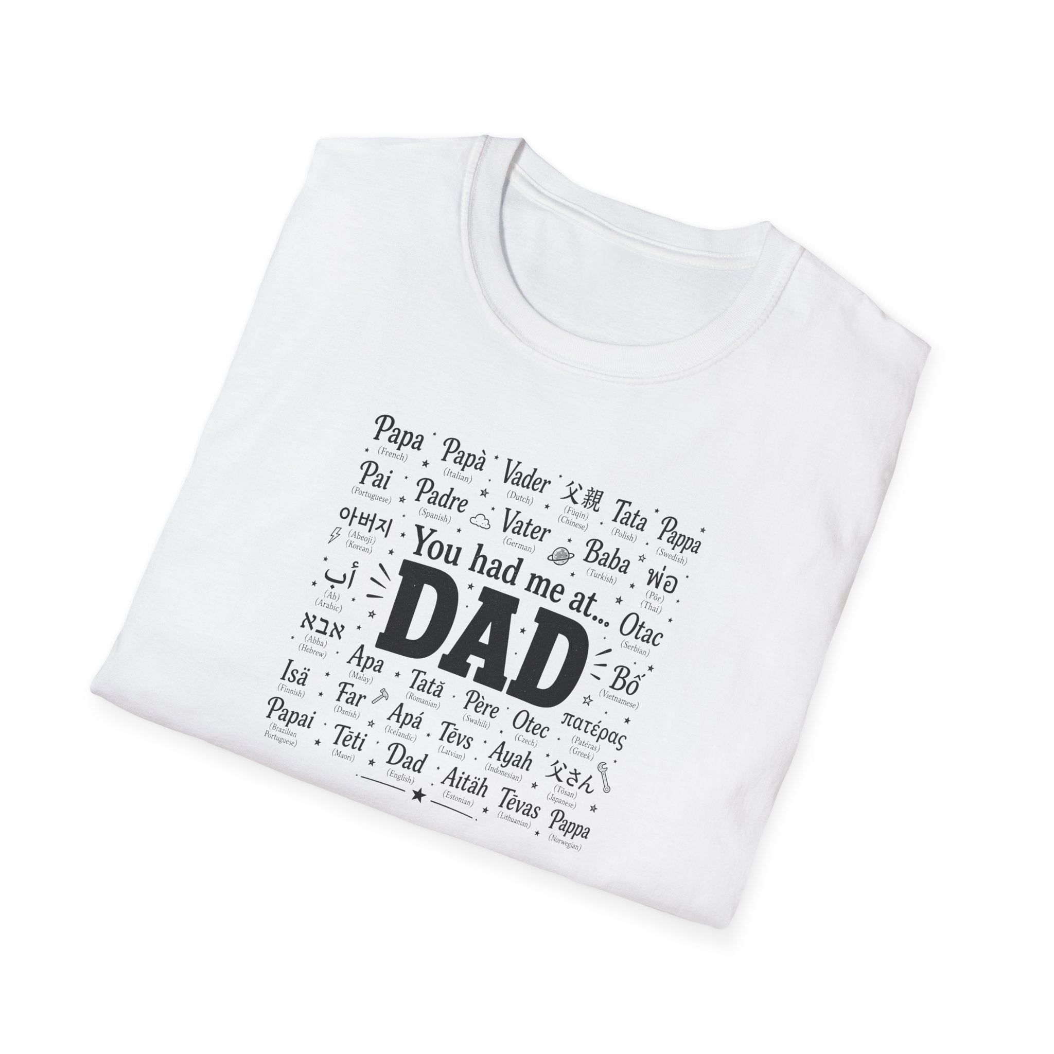 Dad Word Cloud T-Shirt — "You Had Me at Dad" Father's Day Gift