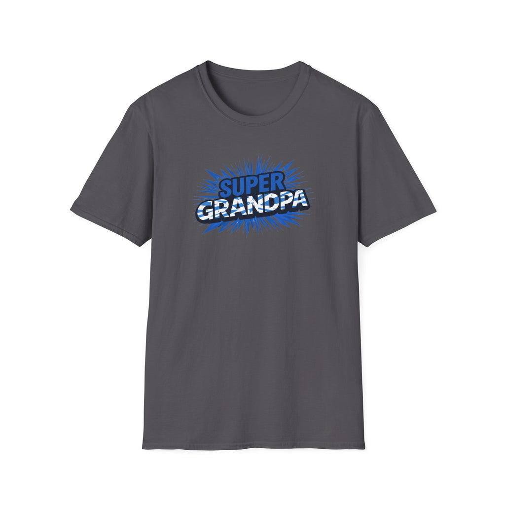 Super Grandpa Scotland Flag/Scottish themed T-Shirt — Retro Comic Father's Day Gift for Grandfathers