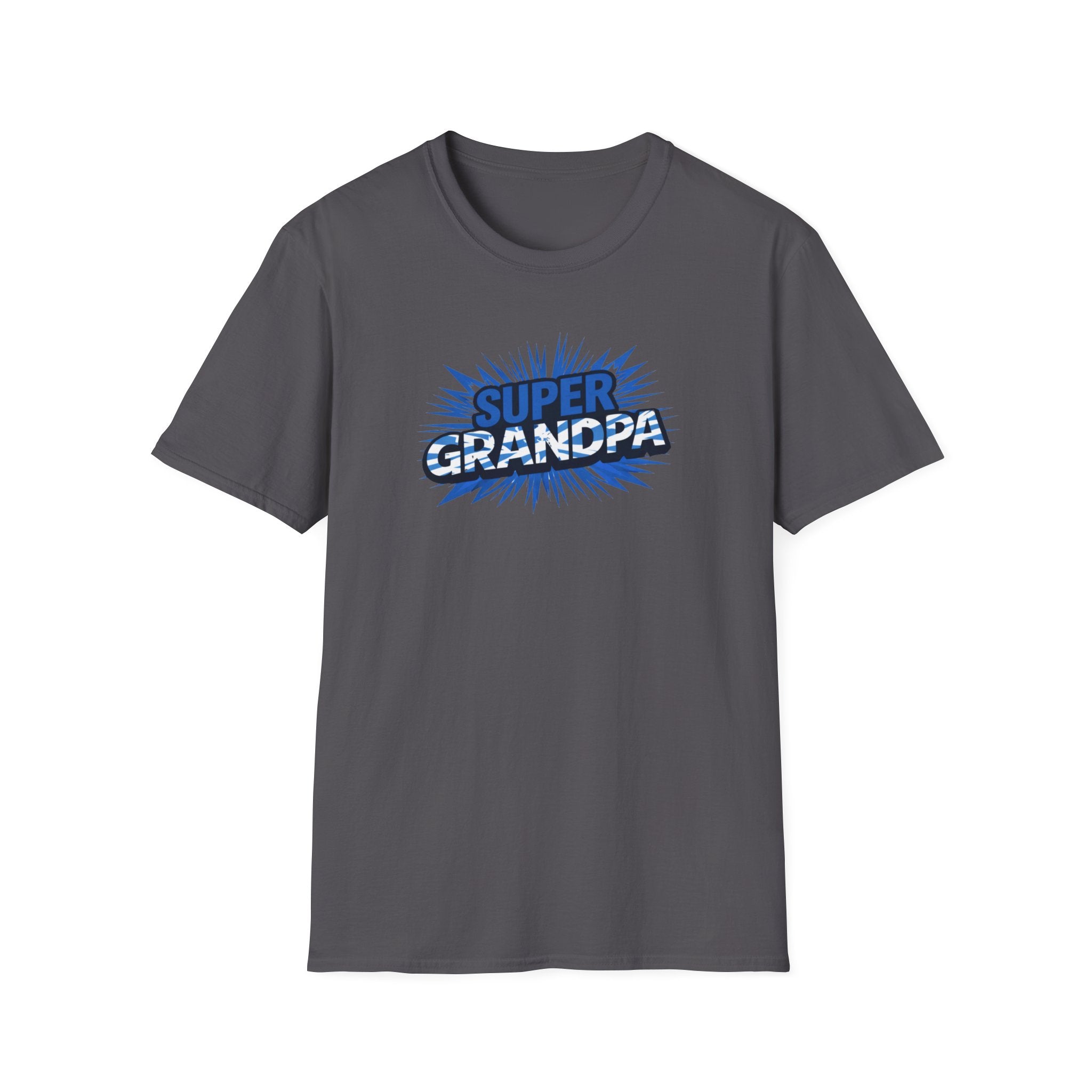 Super Grandpa Scotland Flag/Scottish themed T-Shirt — Retro Comic Father's Day Gift for Grandfathers
