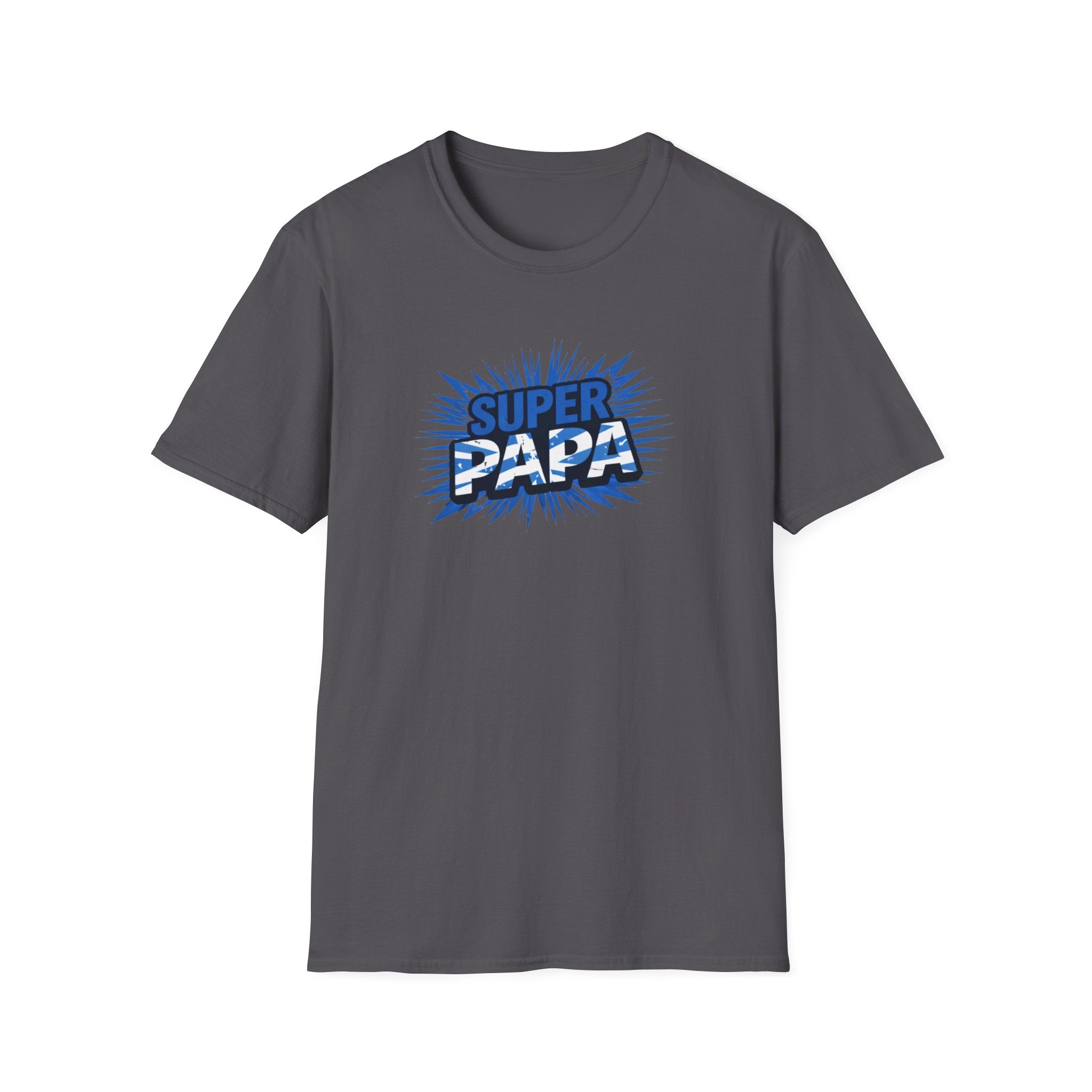 Super Papa Scotland Flag/Scottish themed T-Shirt – Comic Style Father’s Day Gift