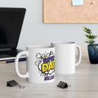 Super Dad Mug — Personalized "William" Comic Book Style Father's Day Gift