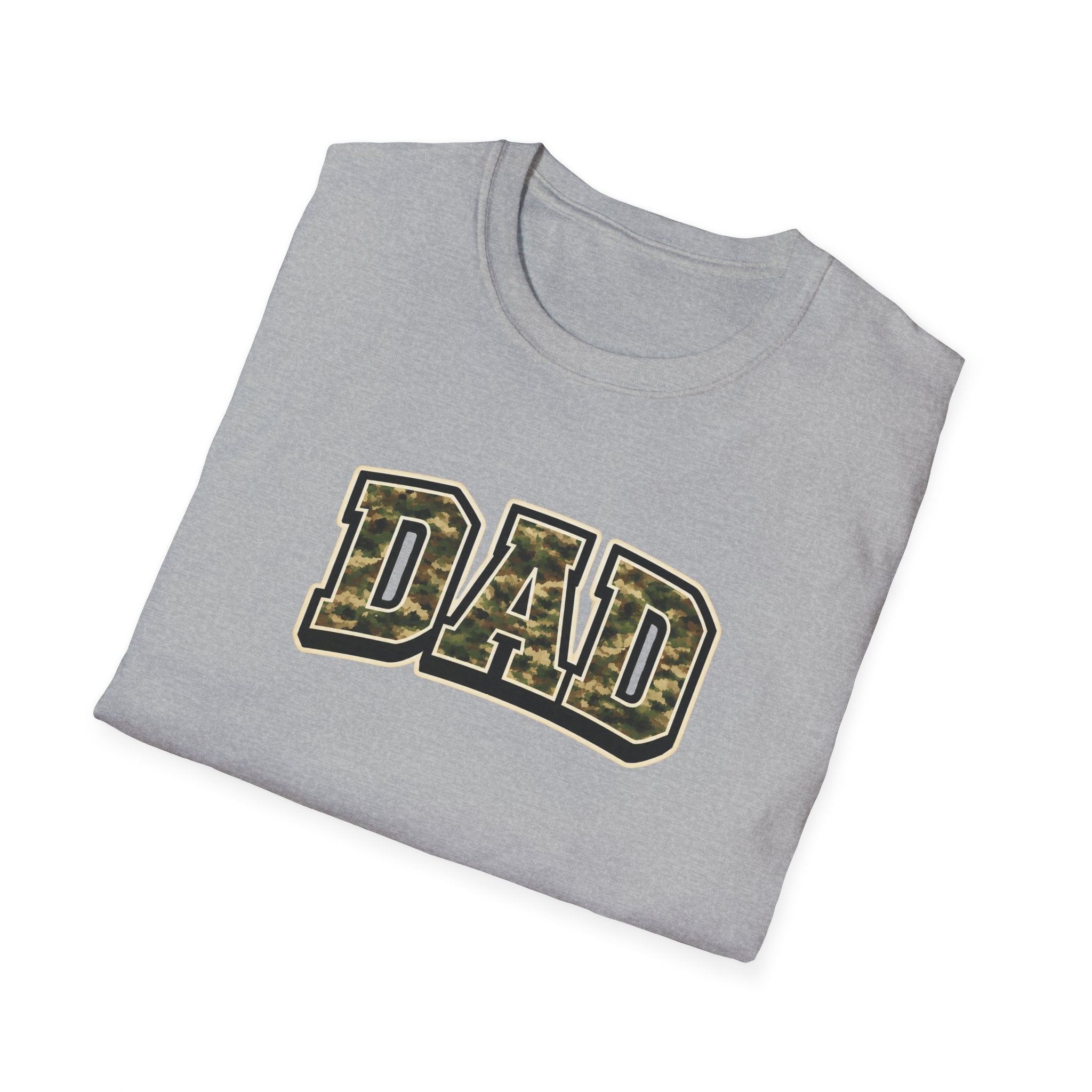 Dad Camo T‑Shirt — Military Camouflage 'DAD' Father's Day Tee
