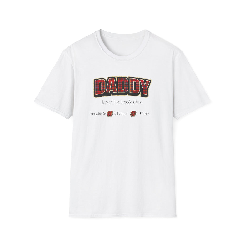 Daddy Plaid Father’s Day T-Shirt — 'Daddy Loves You More Than Coffee' Graphic Tee