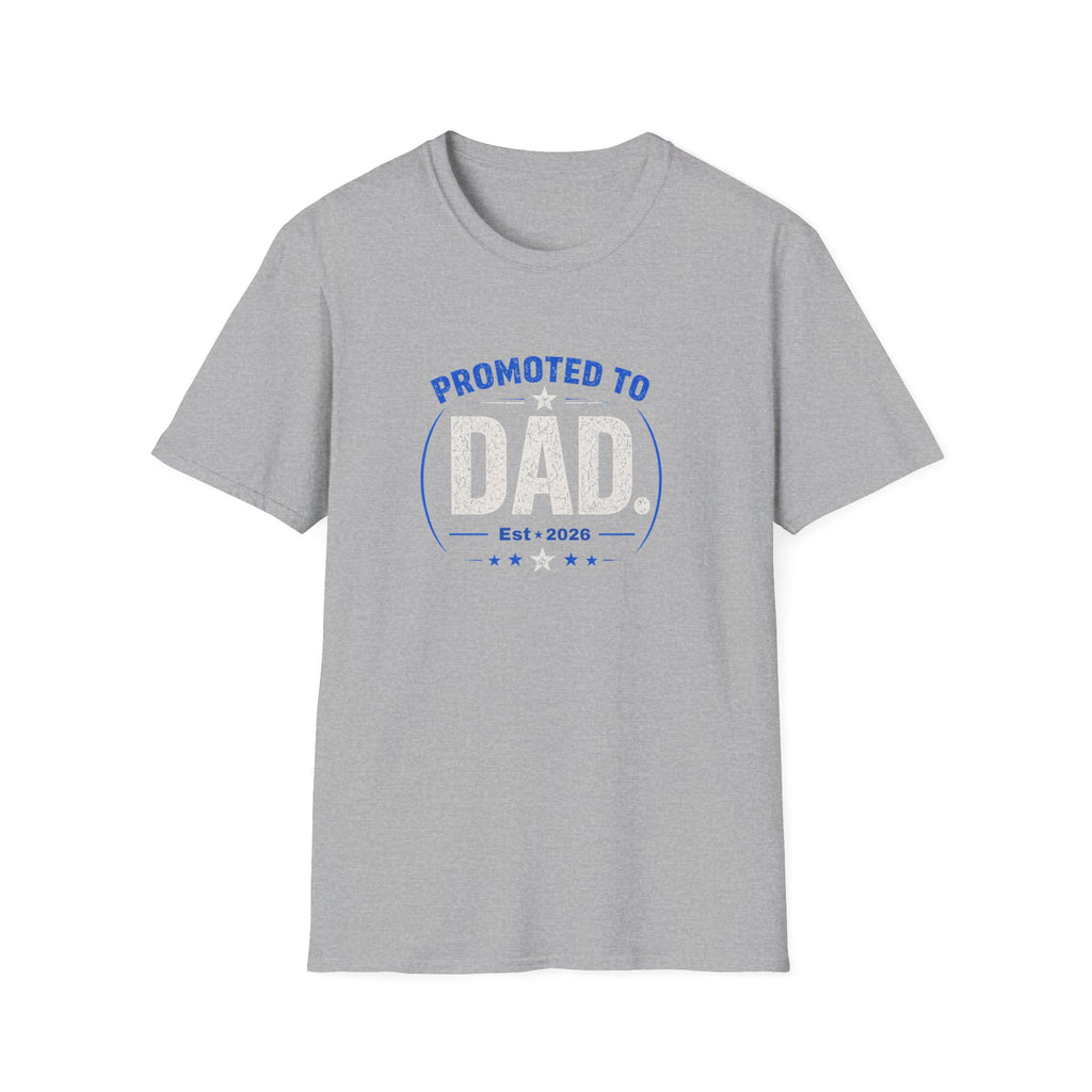 Promoted to Dad T-Shirt — New Dad Announcement Gift