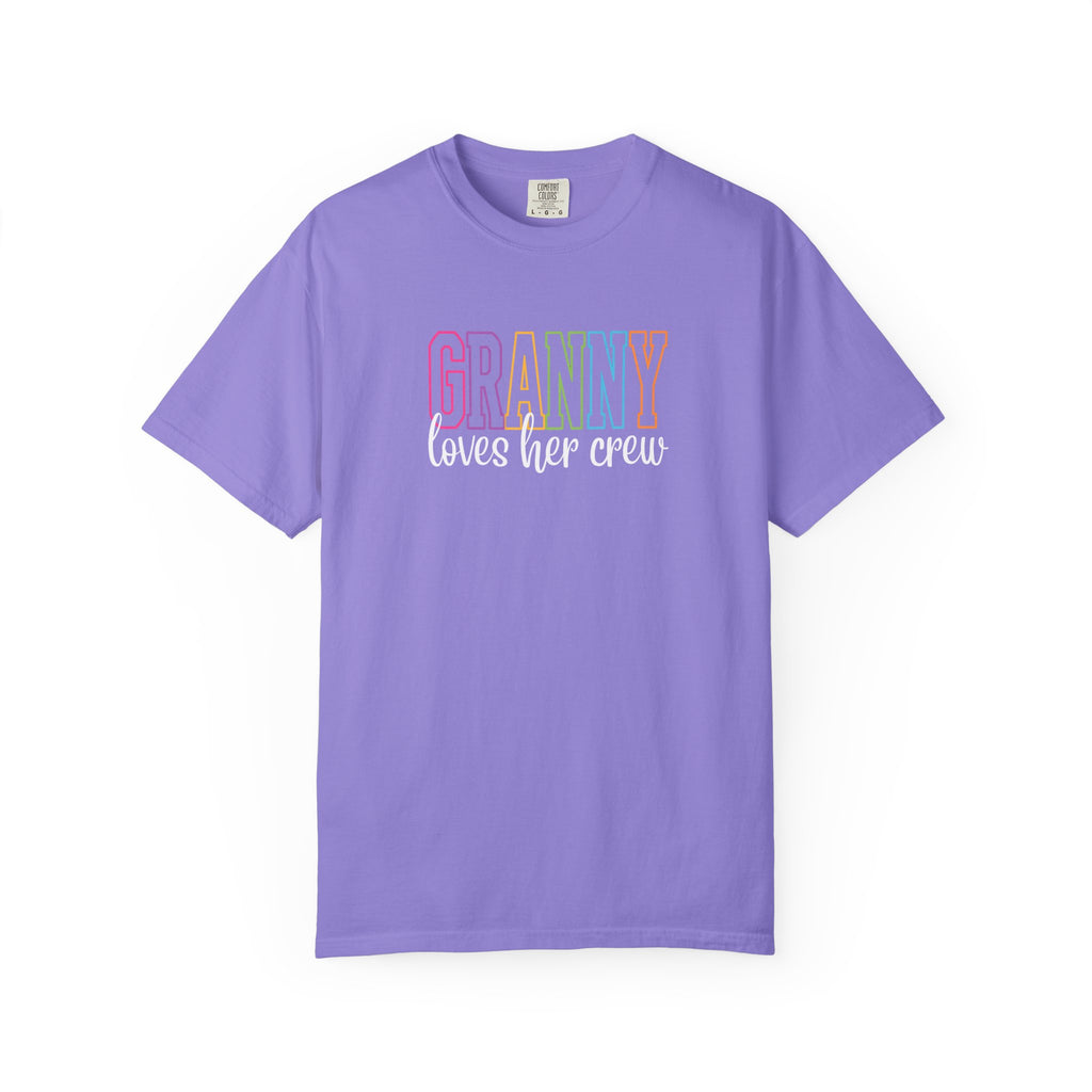 Grandma Loves Her Crew T‑Shirt — Pastel Family Grandma Tee