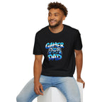 Gamer Dad T-Shirt — Blue Controller T-shirt