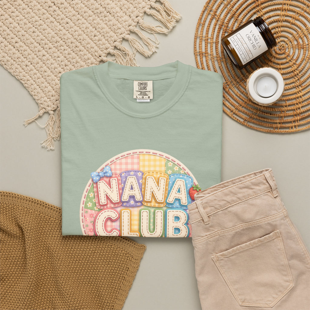 Nana Club T-Shirt — Retro Pastel Grandma Gift Tee