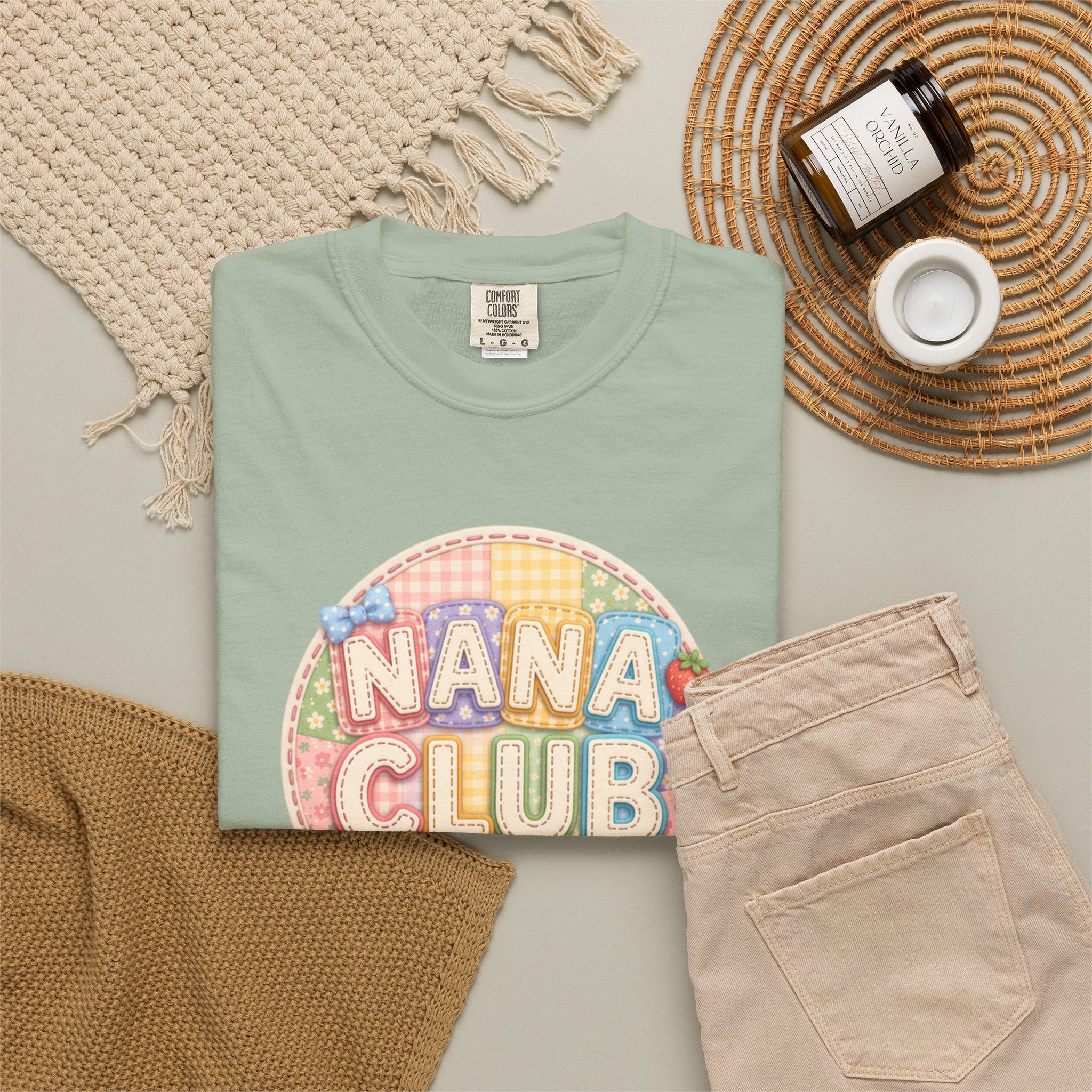 Nana Club T-Shirt — Retro Pastel Grandma Gift Tee
