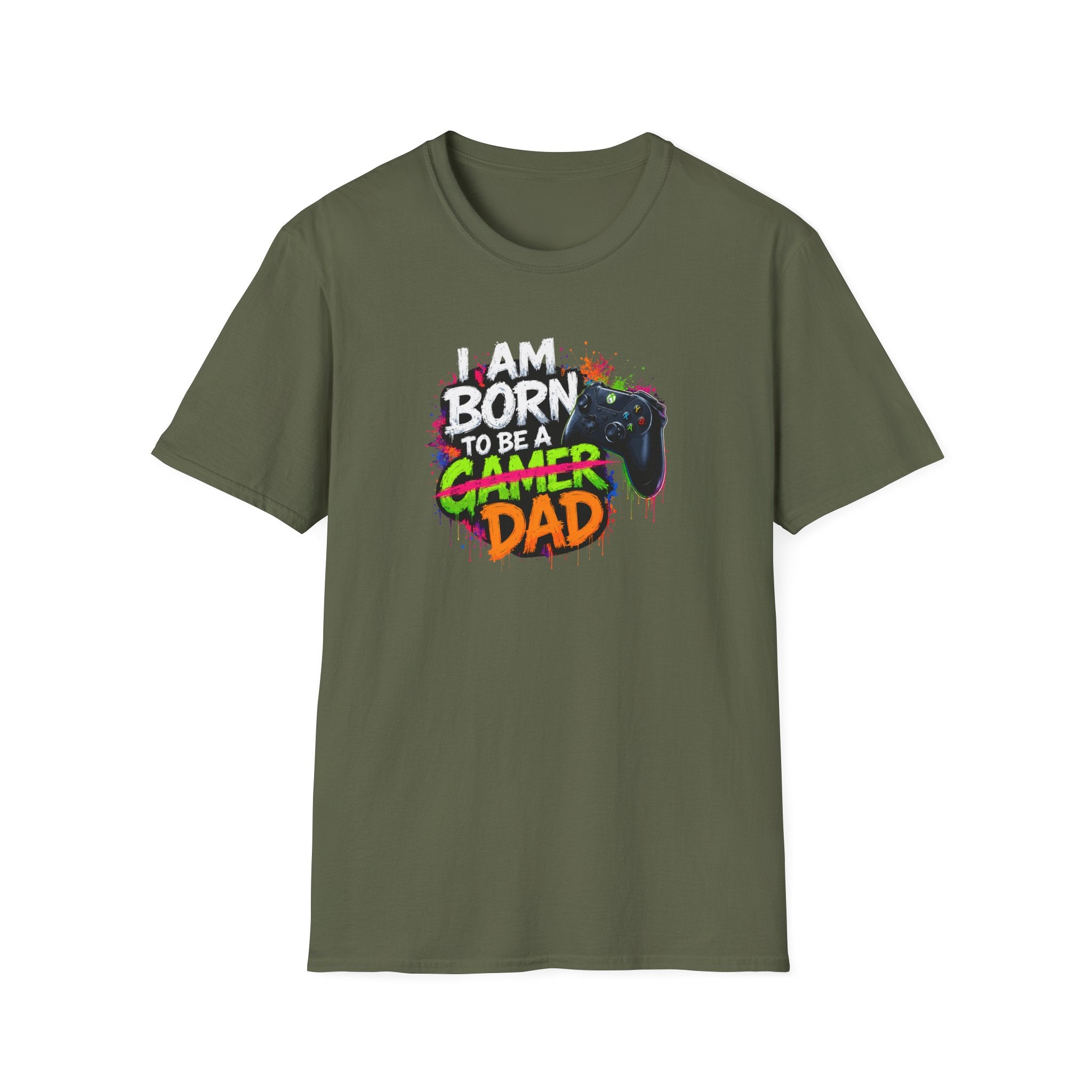 "I Am Born To Be A Gamer Dad" T‑Shirt