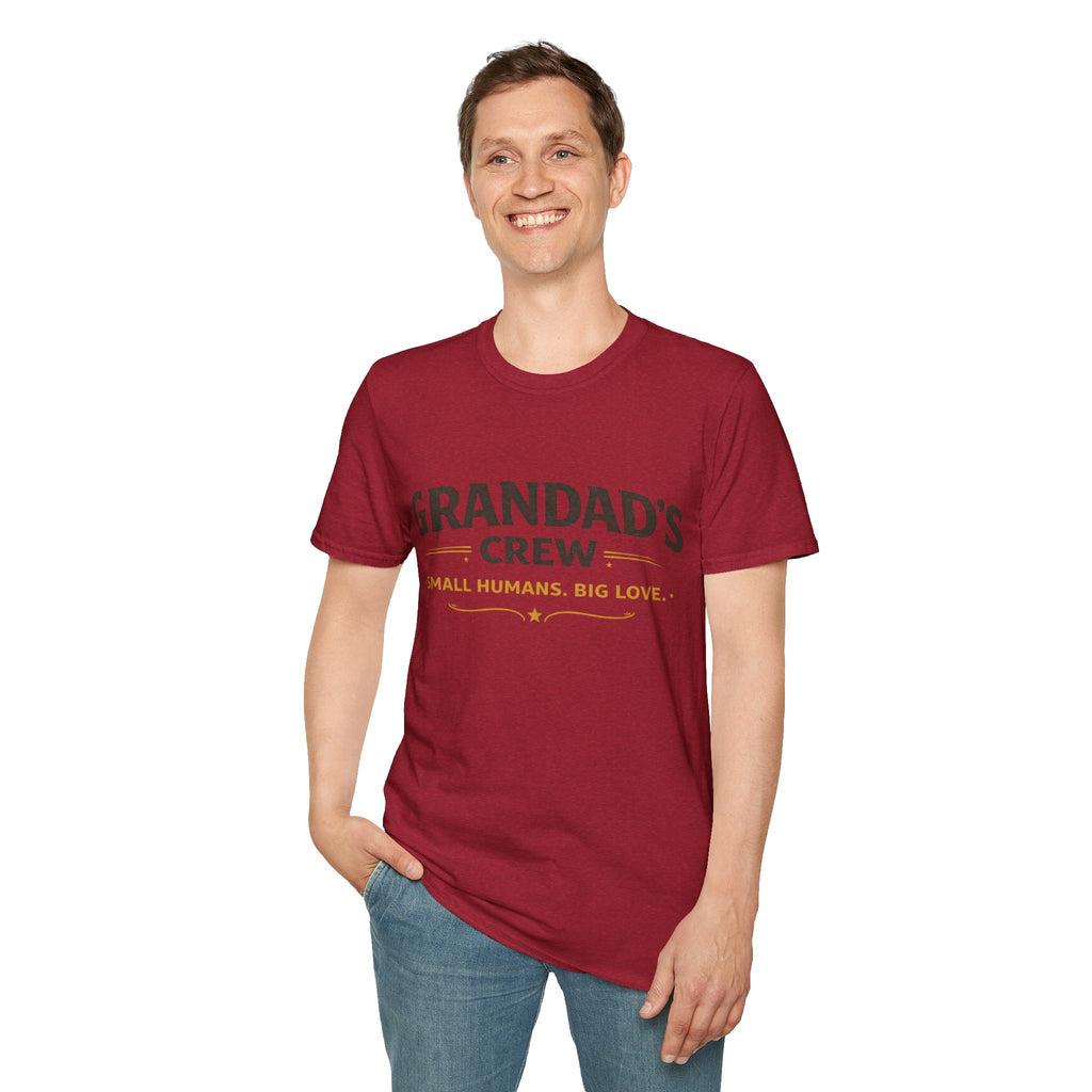 Granddad's Crew T-Shirt — "Small Humans, Big Love" Grandpa Gift