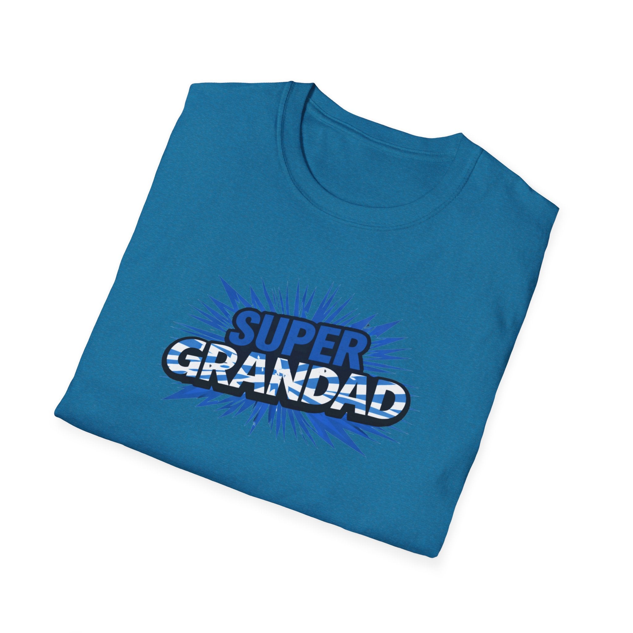 Super Grandad Scotland Flag/Scottish themed T-Shirt — Retro Comic Gift for Grandpa, Father’s Day & Birthday