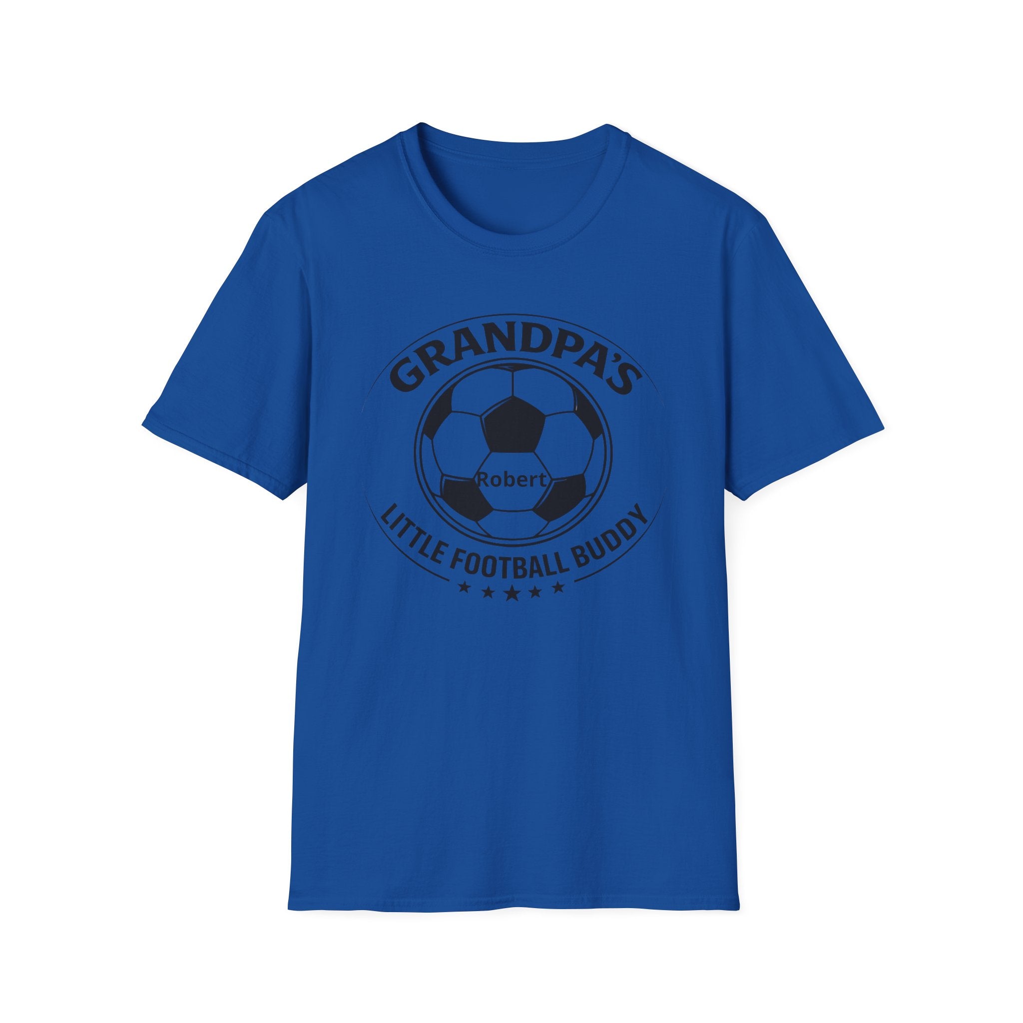 Grandpa's Little Football Buddy T-Shirt — Personalized Soccer Dad/Grandparent Gift