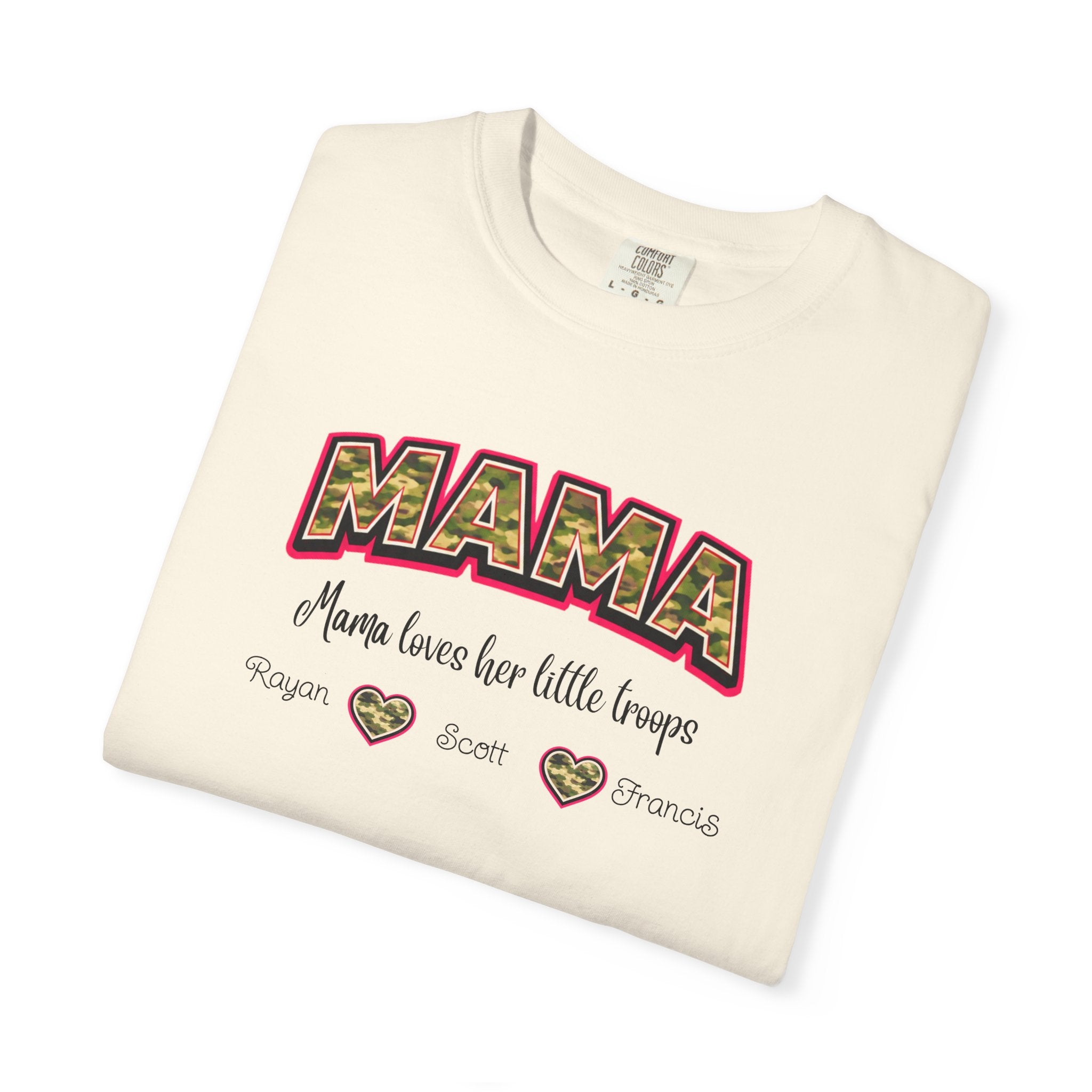 Mama Floral Heart T‑Shirt — 'Mama Means Love for Little Snuggs' Mother's Day Tee