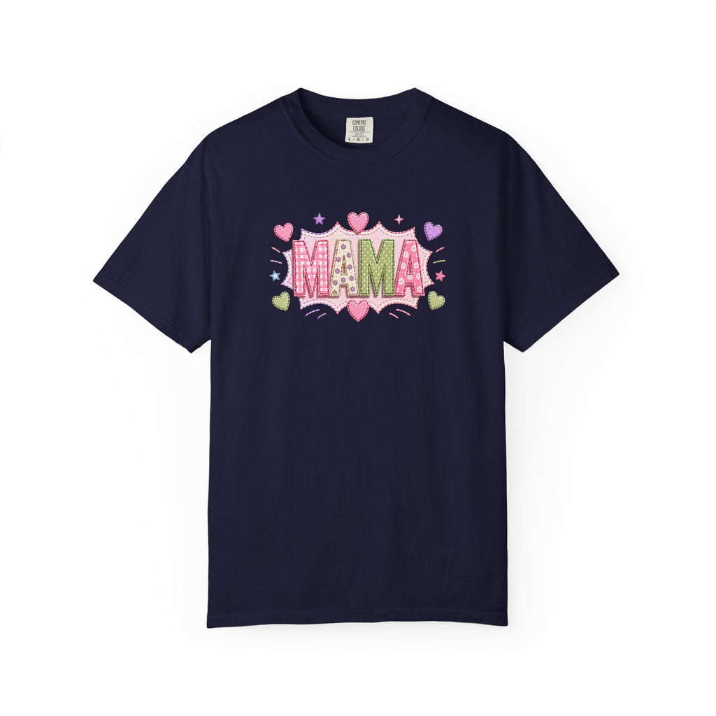Mama Floral Heart T-Shirt — Cute Pink "MAMA" Mother's Day Tee