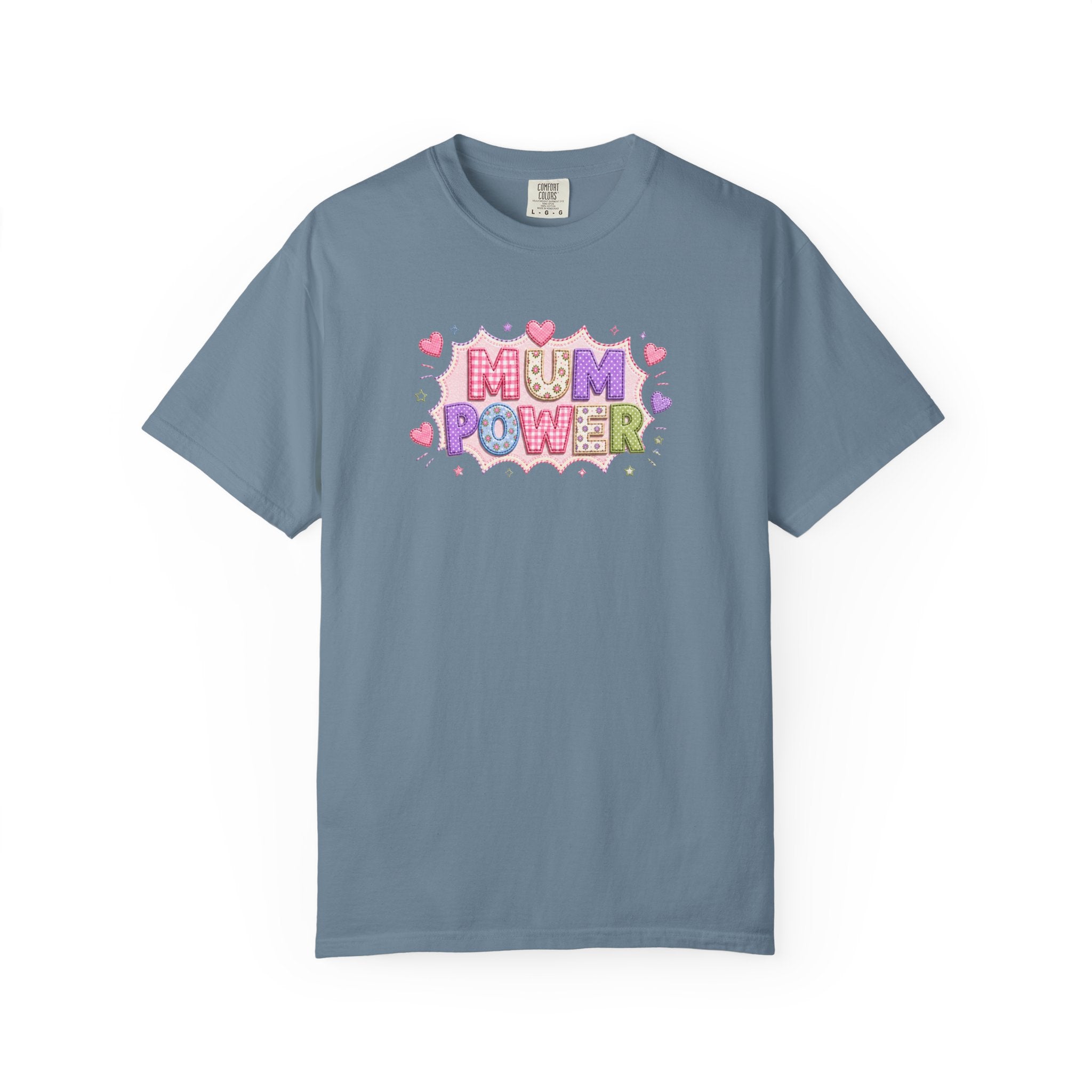 Mum Power T-Shirt — Cute Pink Heart Mothers Day Tee