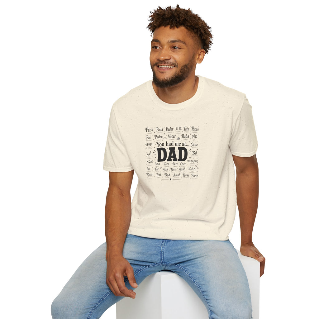 Dad Word Cloud T-Shirt — "You Had Me at Dad" Father's Day Gift