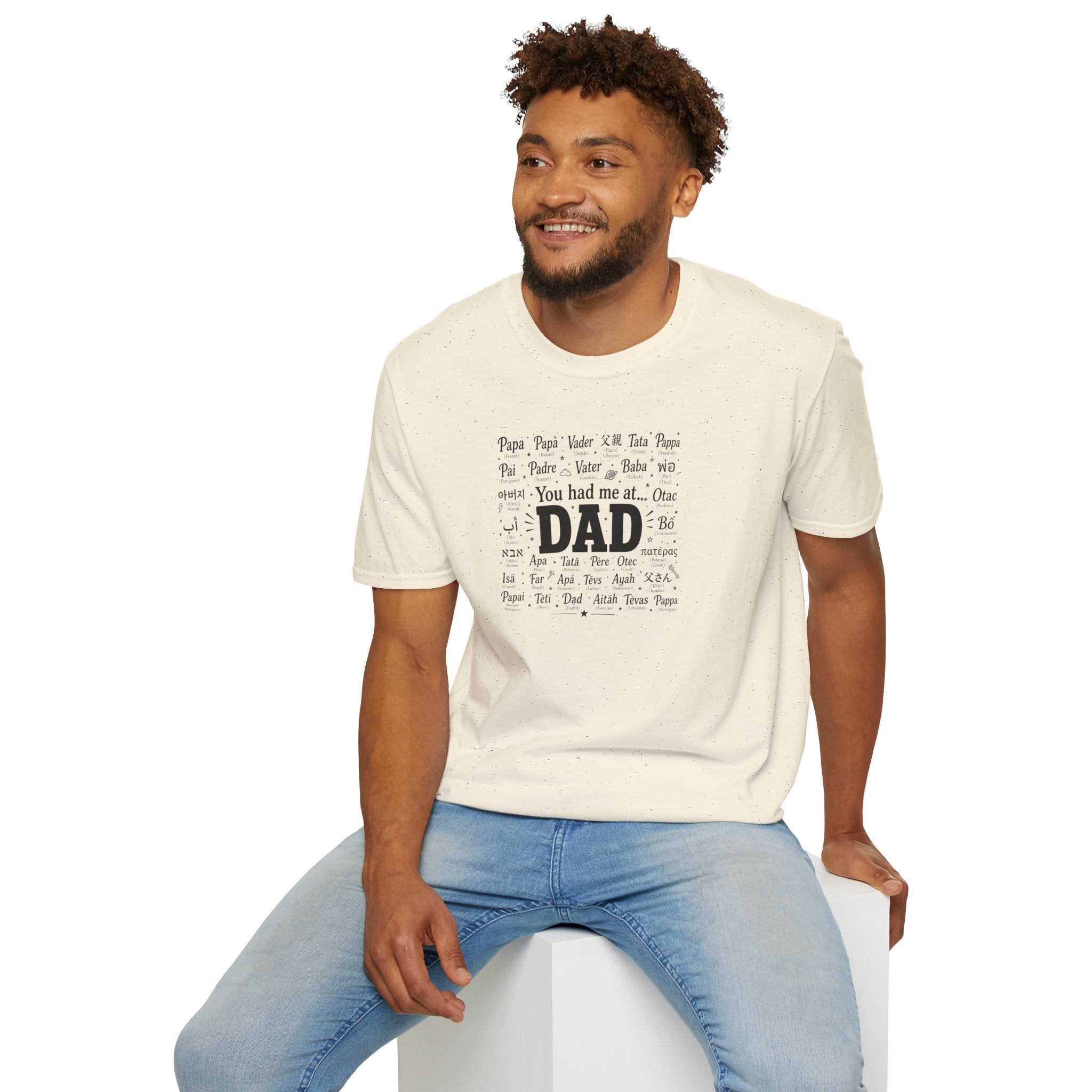 Dad Word Cloud T-Shirt — "You Had Me at Dad" Father's Day Gift