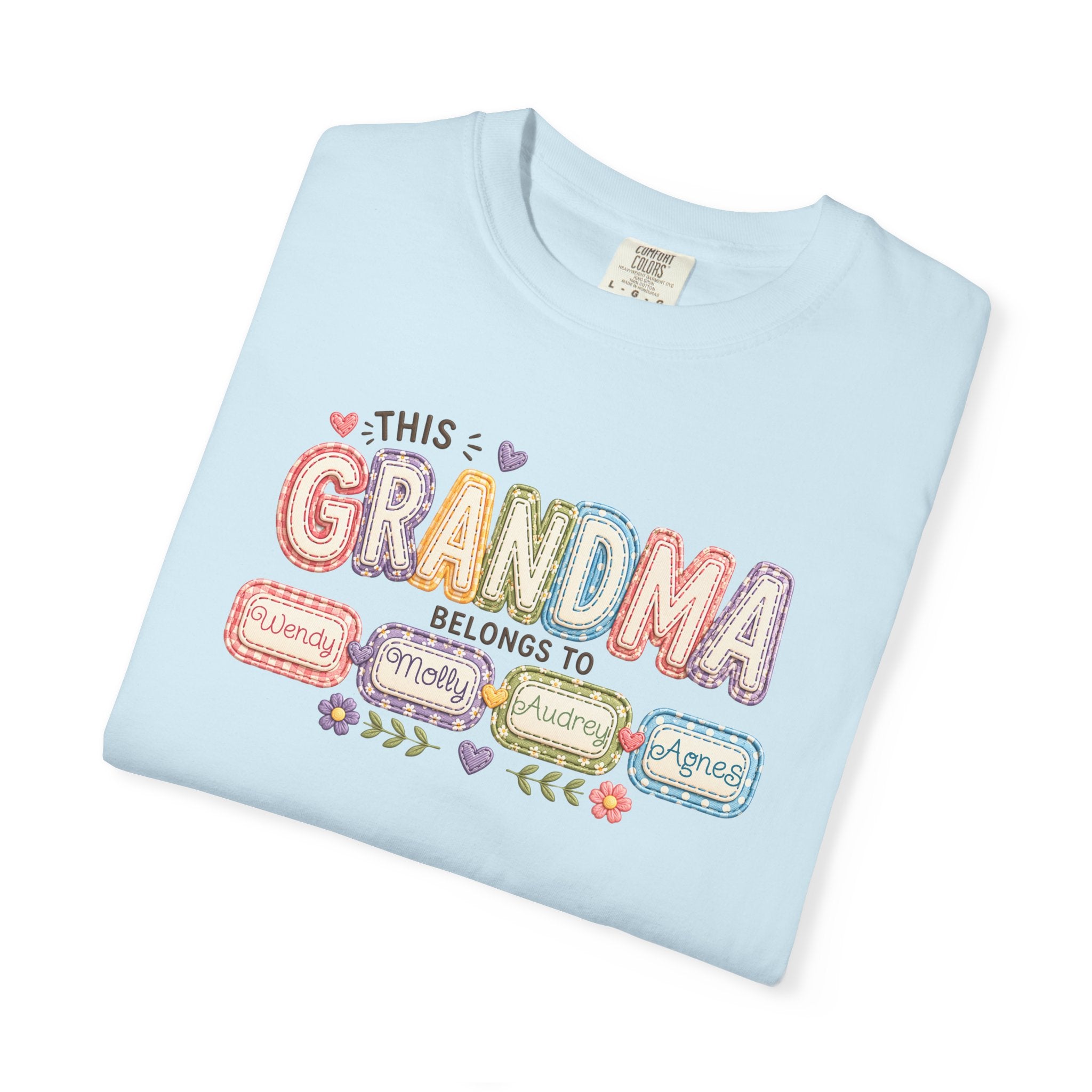 Grandma Belongs To Cute Pastel Family Names T-Shirt