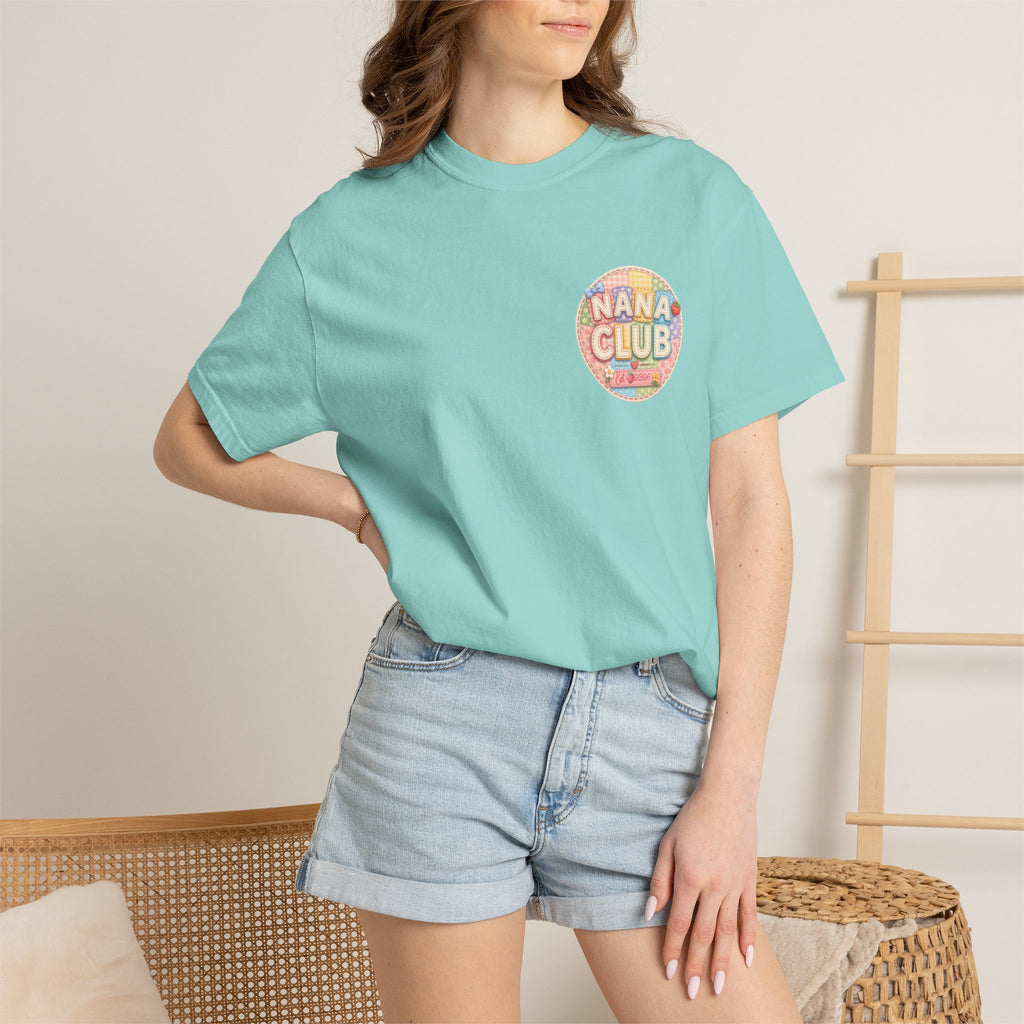 Nana Club T-Shirt — Retro Rainbow Badge Graphic