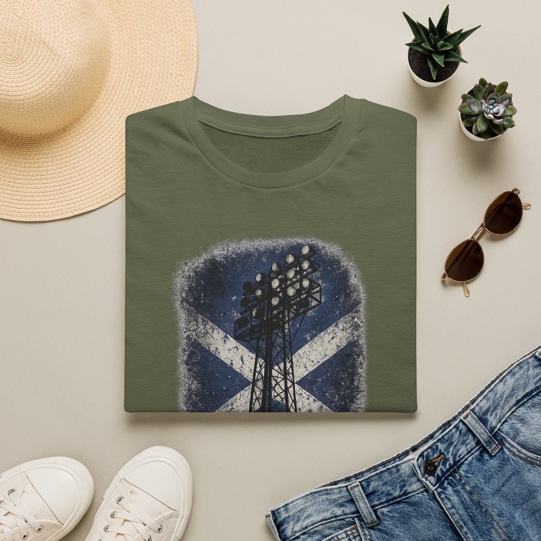 'The Roar' Scotland Flag Floodlights Tee