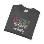 Grandma T-Shirt — "Grandma the Heart of Our Family" Pastel Comfort Tee