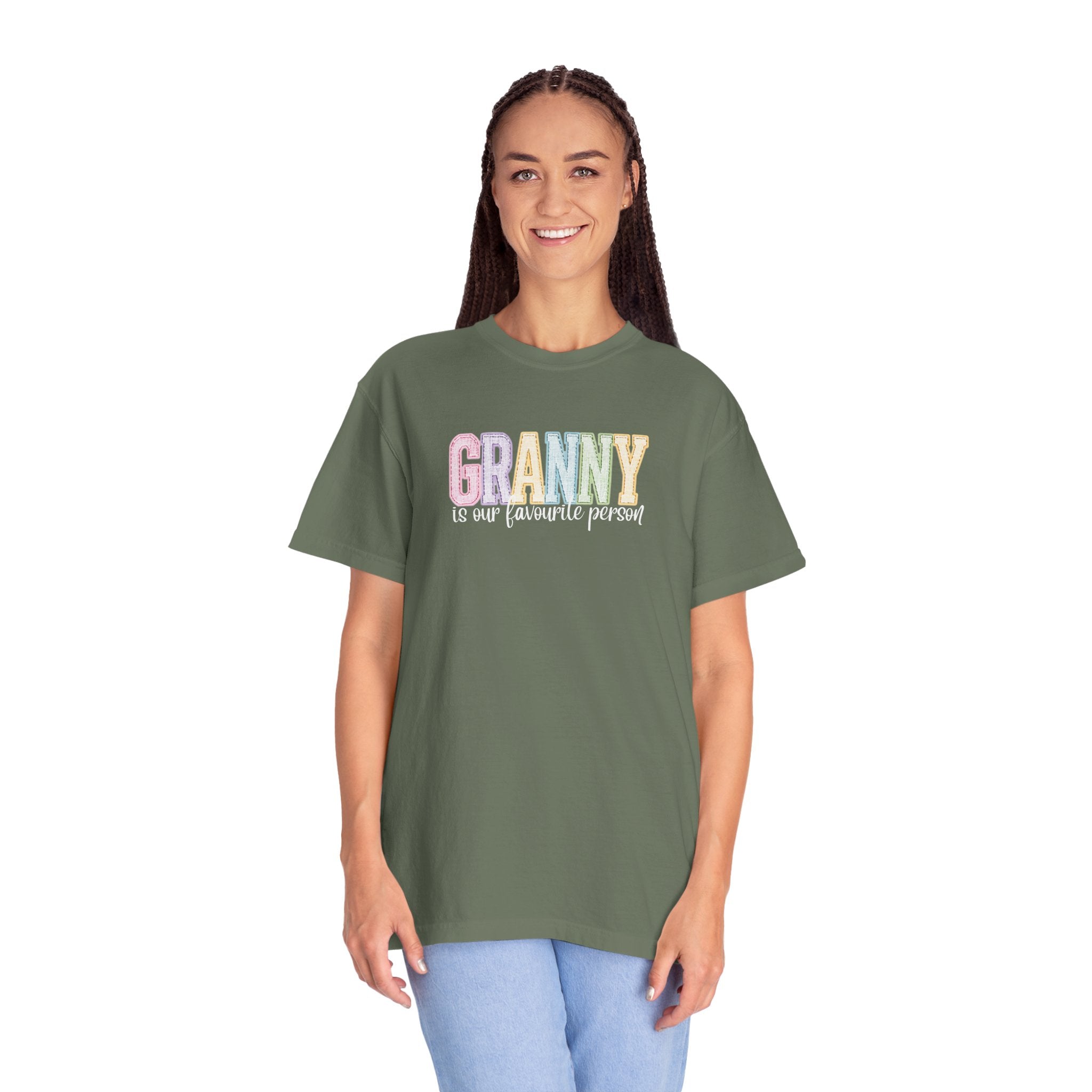 Granny Is Our Favourite Person T-Shirt — Pastel Grandma Gift Tee